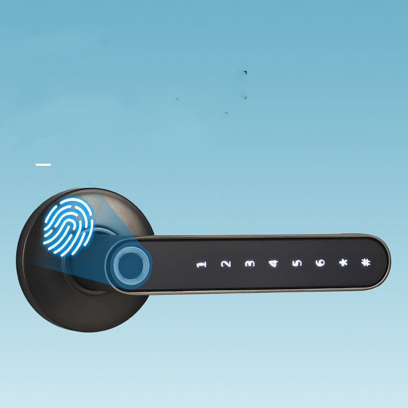 Smart Lock Fingerprint Password Electric Digital Lock  Alloy Keyless Security Door Handle For Home